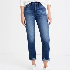 Madewell classic, straight leg jeans